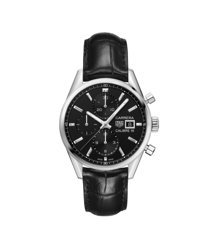 TAG Heuer Calibre 16 41 Stainless Steel / Black / Alligator